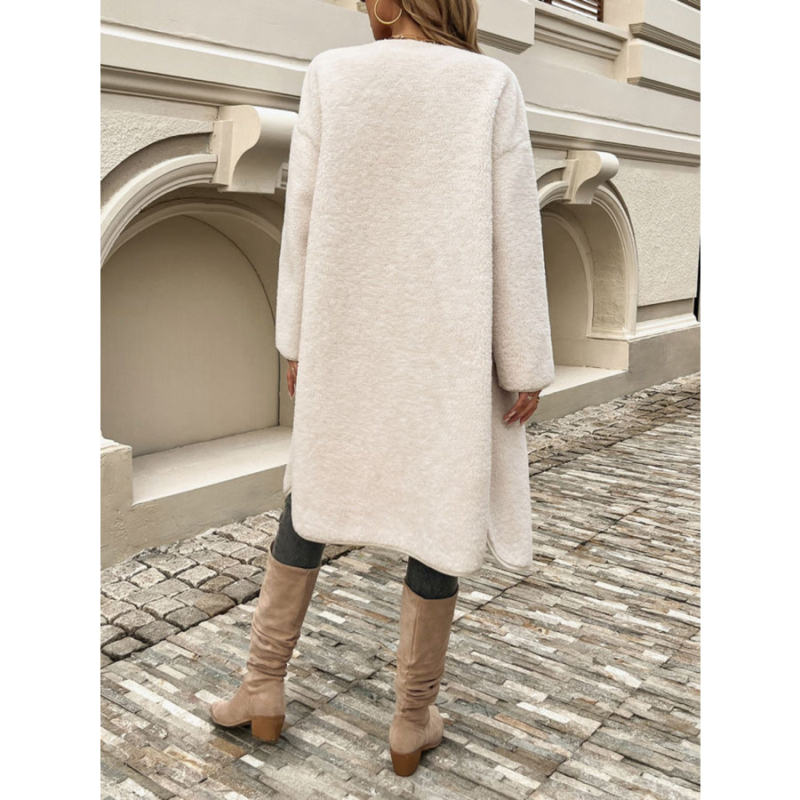 Devine Button Up Long Sleeve Coat Apparel and Accessories