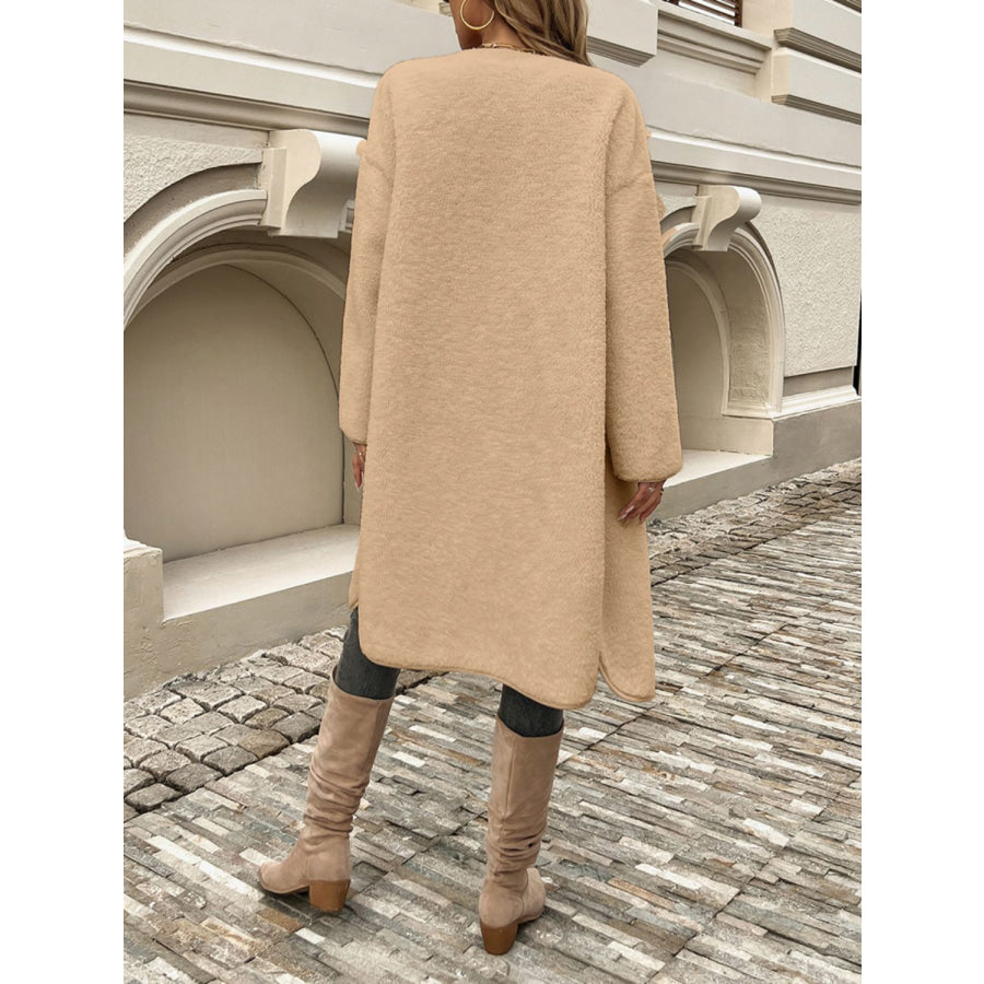 Devine Button Up Long Sleeve Coat Apparel and Accessories