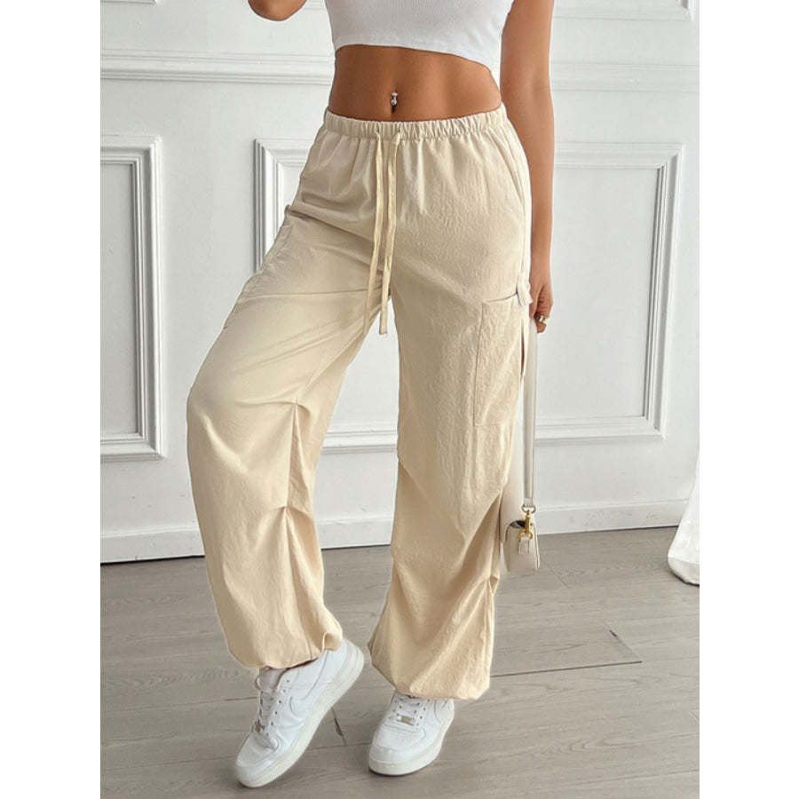 Devine Drawstring Joggers with Pockets Apparel and Accessories