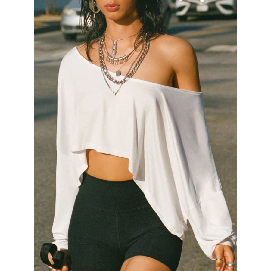 Devine One Shoulder Long Sleeve T-Shirt Apparel and Accessories