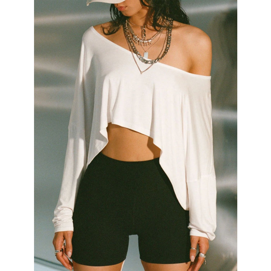 Devine One Shoulder Long Sleeve T-Shirt Apparel and Accessories