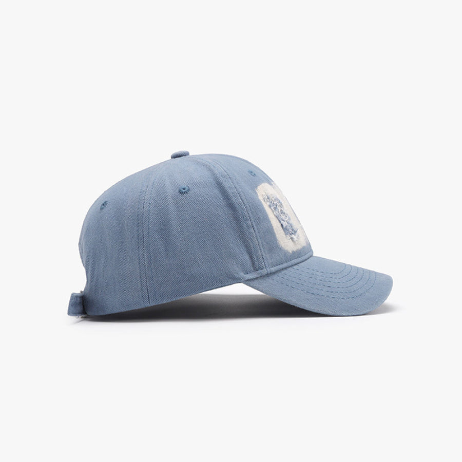 Distressed Cotton Baseball Cap Apparel and Accessories