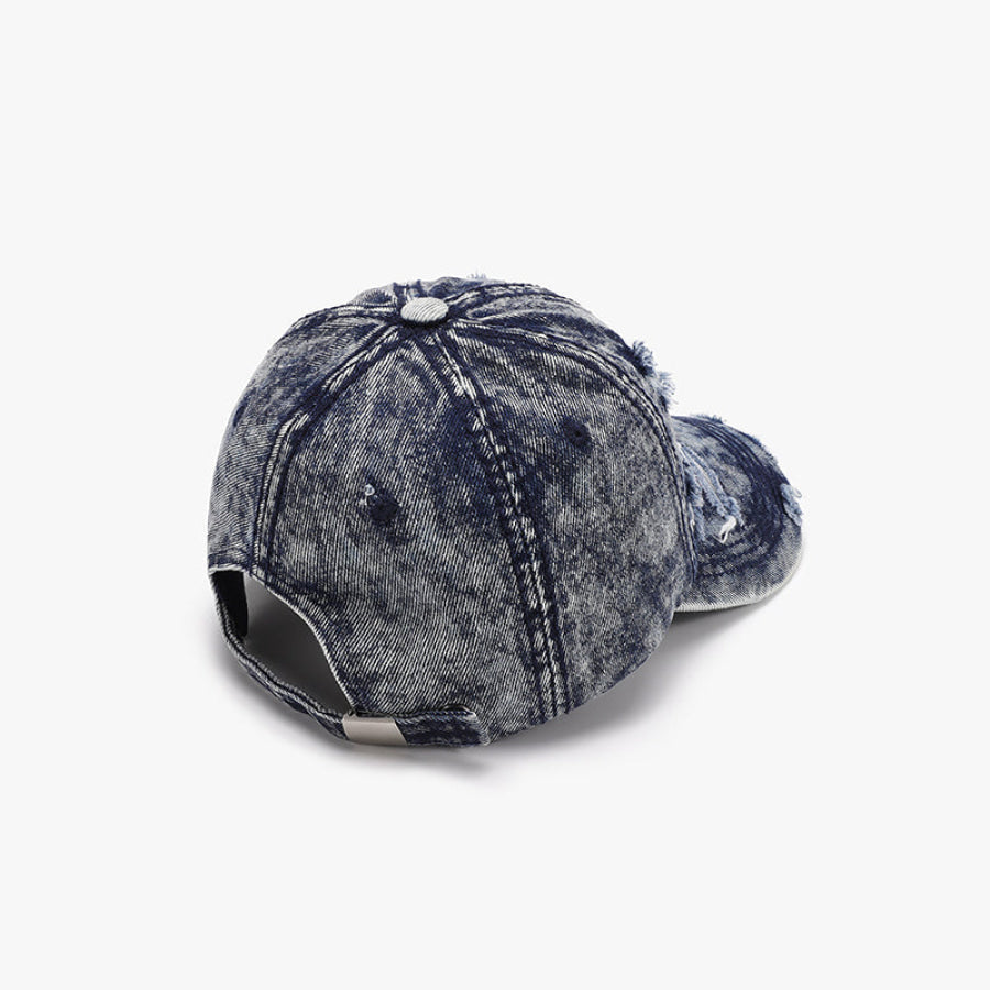 Distressed Cotton Baseball Cap Medium / One Size Apparel and Accessories