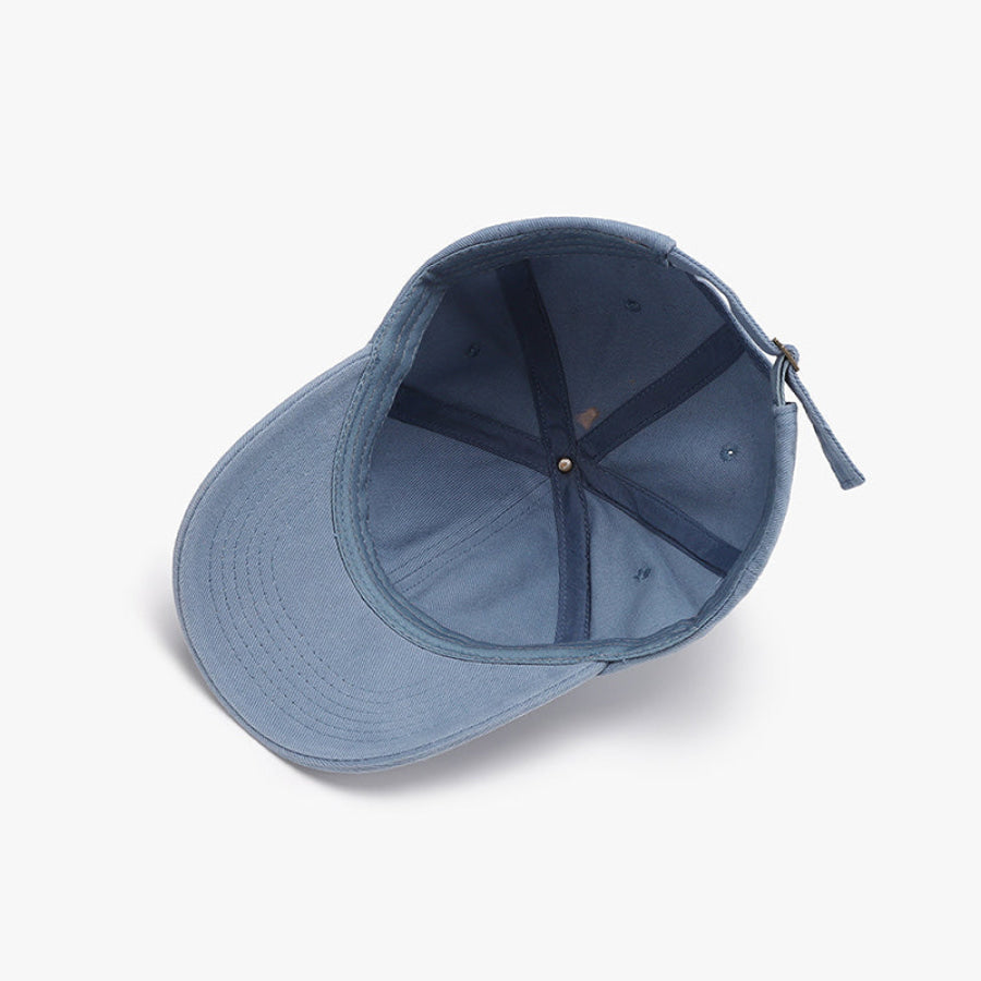 Distressed Cotton Baseball Cap Apparel and Accessories