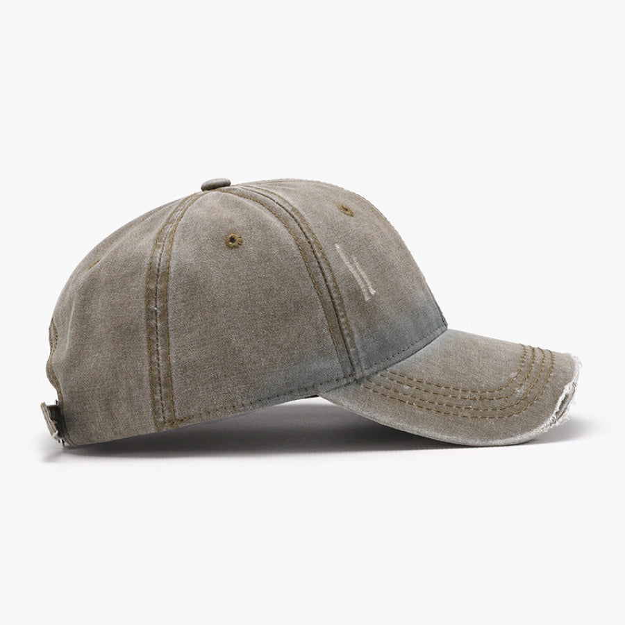 Distressed Washed Adjustable Baseball Cap Apparel and Accessories