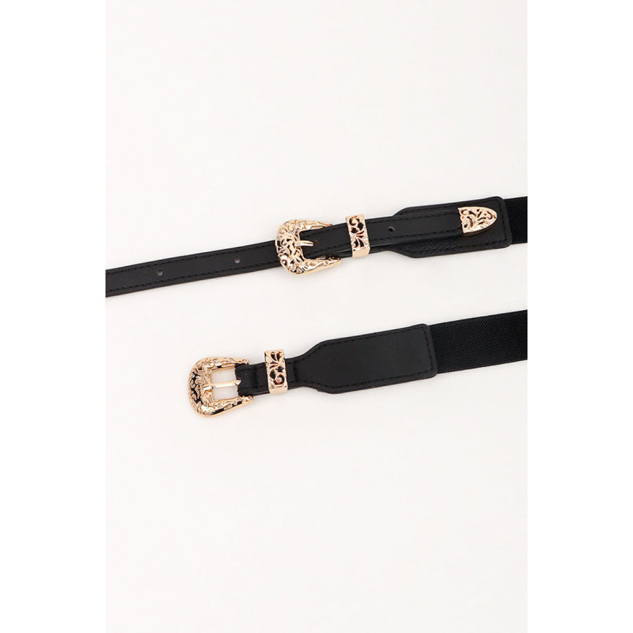 Double Buckle Elastic Belt