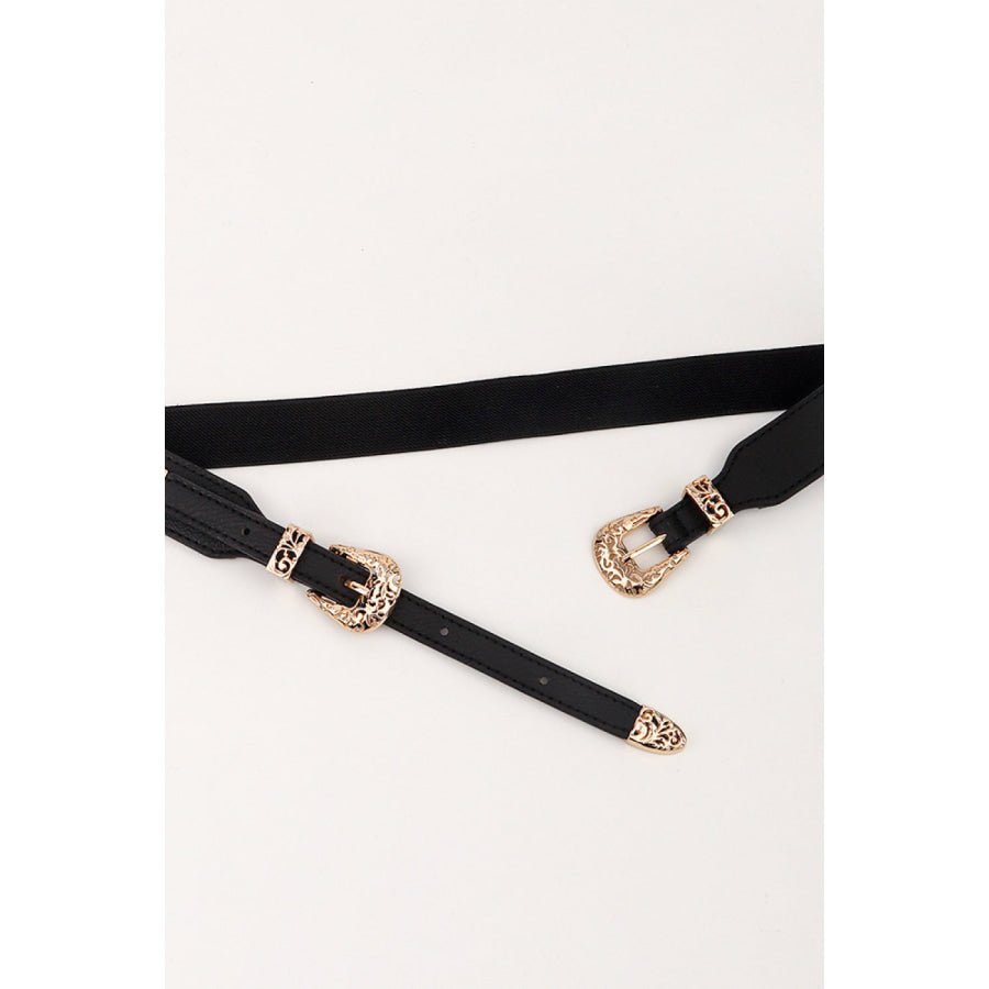 Double Buckle Elastic Belt