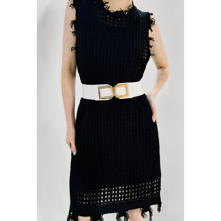 Double D Buckle PU Belt