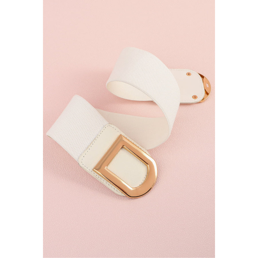 Double D Buckle PU Belt