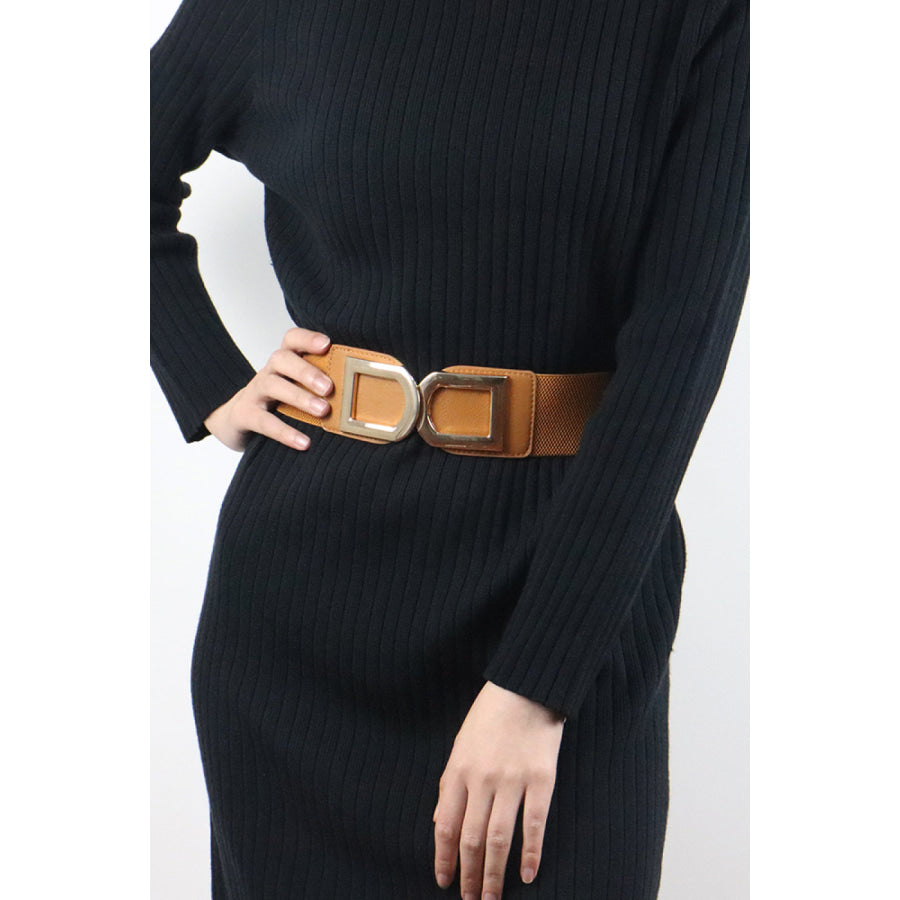 Double D Buckle PU Belt