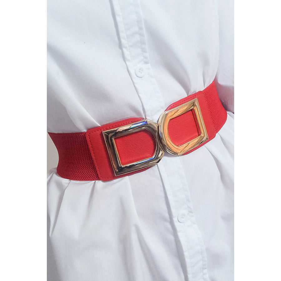 Double D Buckle PU Belt