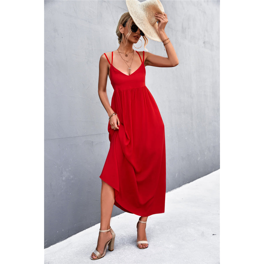 Double Strap Tie Back Dress Scarlett / S