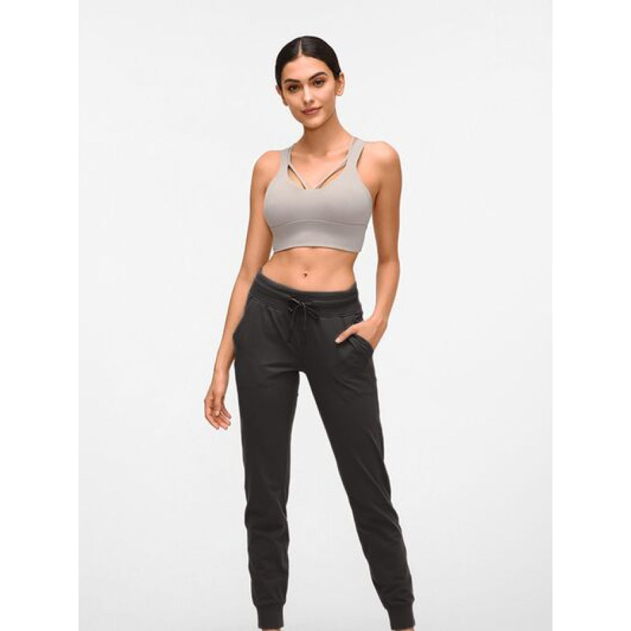 Double Take Tied Joggers with Pockets Clothing