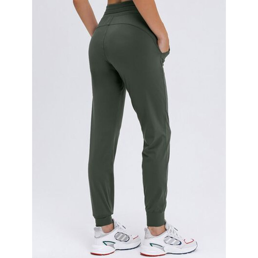 Double Take Tied Joggers with Pockets Clothing