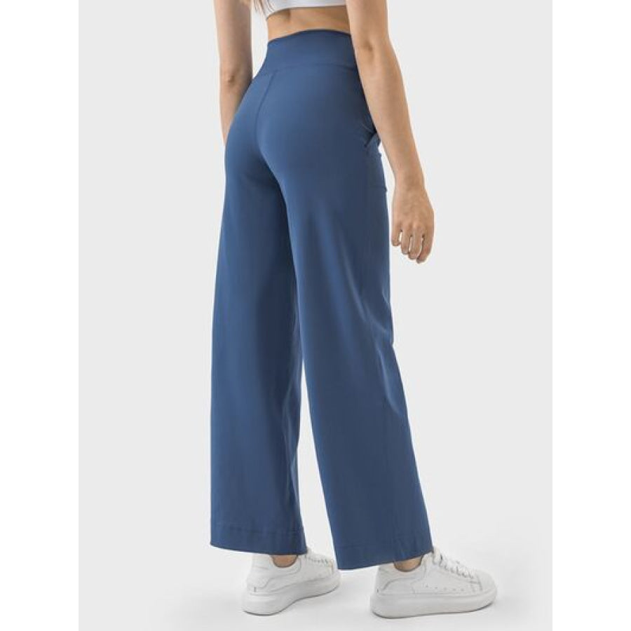Drawstring Active Pants with Pockets Apparel and Accessories