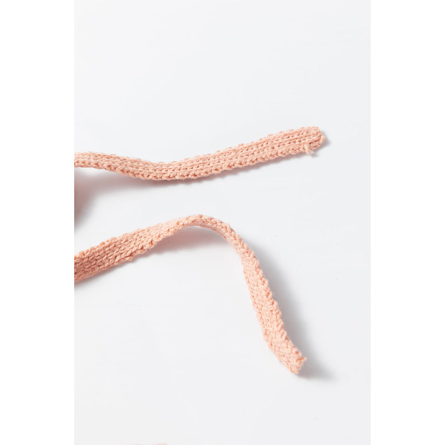 Drawstring Color Block Mock Neck Sweater Apparel and Accessories