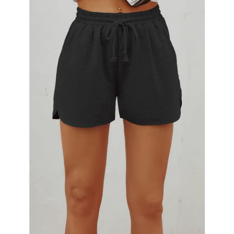 Drawstring Shorts with Pockets Apparel and Accessories