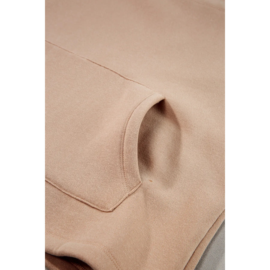 Drawstring Turtleneck Long Sleeve Sweatshirt Apparel and Accessories