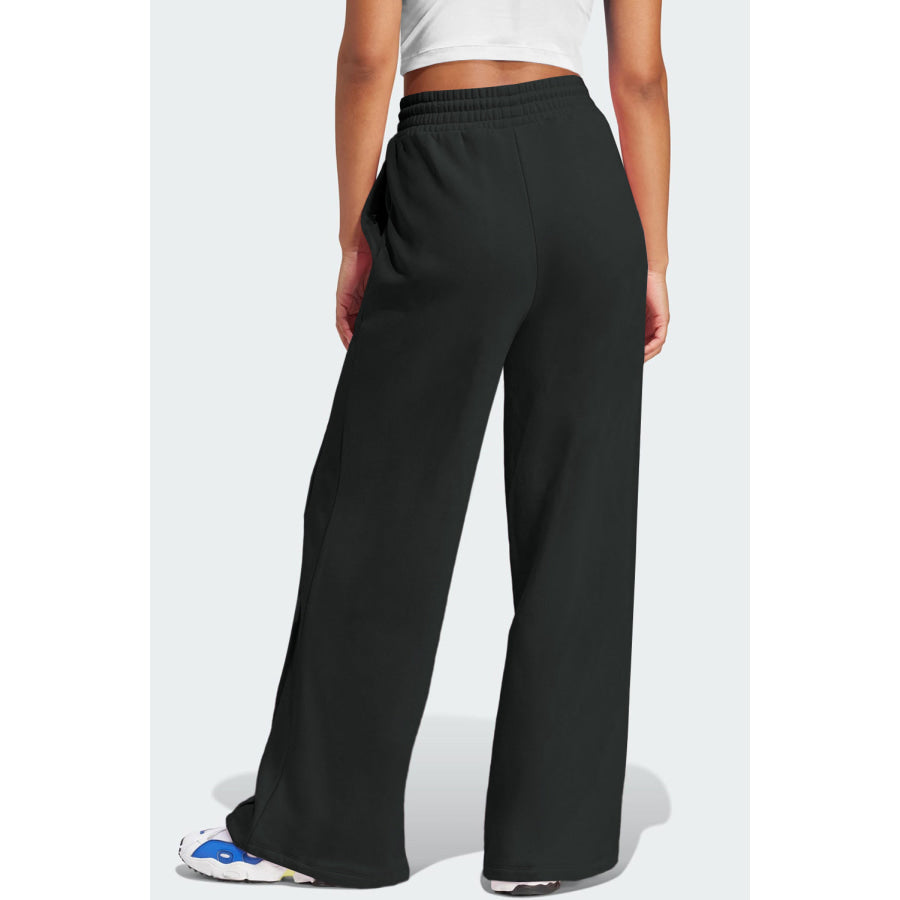 Drawstring Wide Leg Active Pants Apparel and Accessories