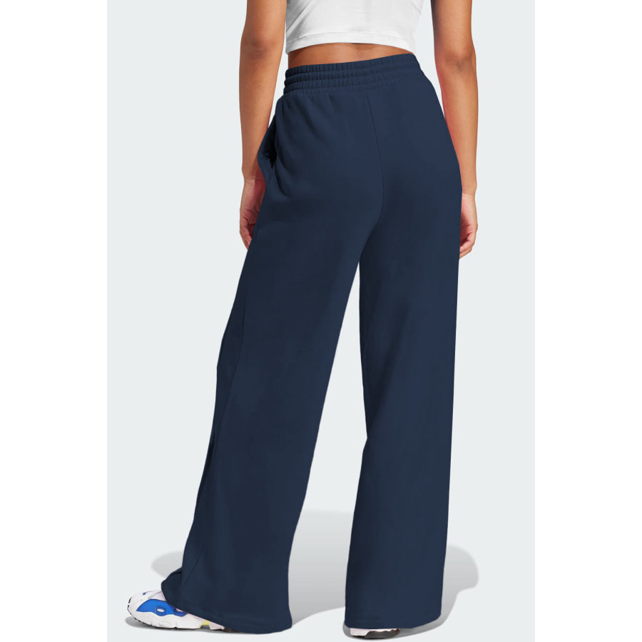 Drawstring Wide Leg Active Pants Apparel and Accessories