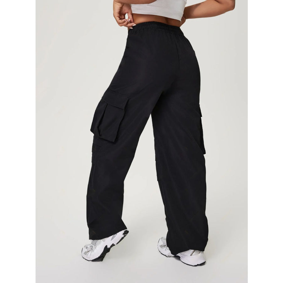 Drawstring Wide Leg Pants Apparel and Accessories