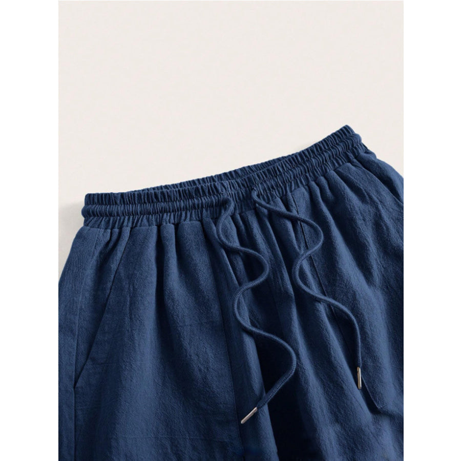 Drawstring Wide Leg Pants Apparel and Accessories