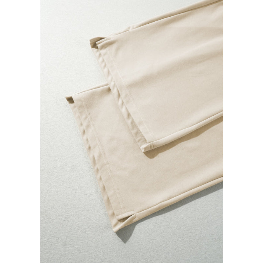 Drawstring Wide Leg Pants Apparel and Accessories