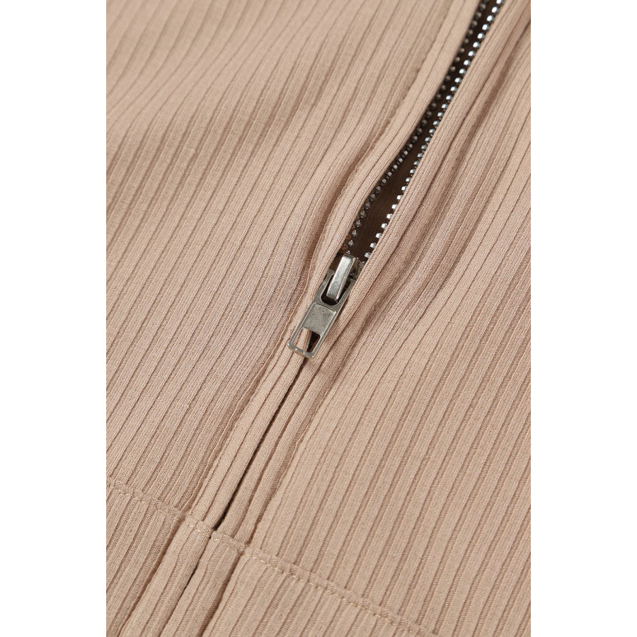 Drawstring Zip Up Hoodie and Pants Active Set Apparel Accessories