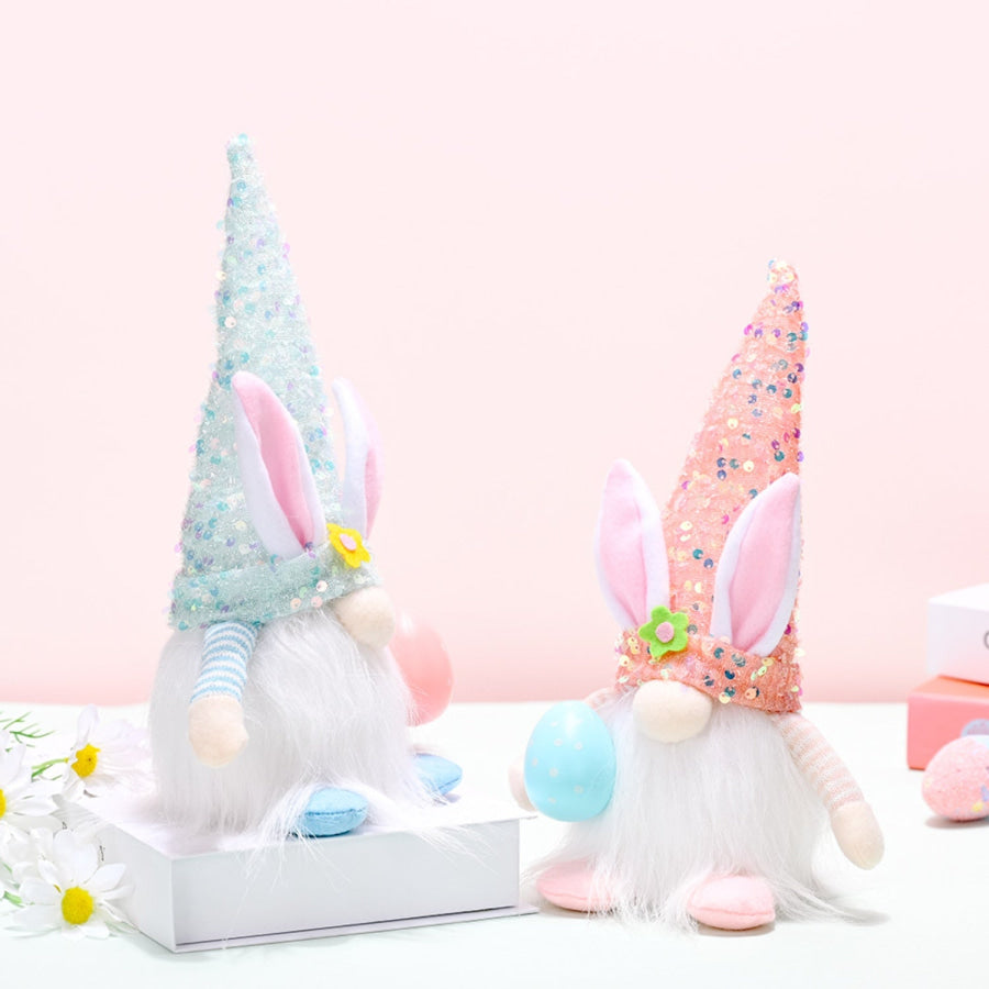 Easter Sequin Pointed Hat Faceless Gnome Apparel and Accessories