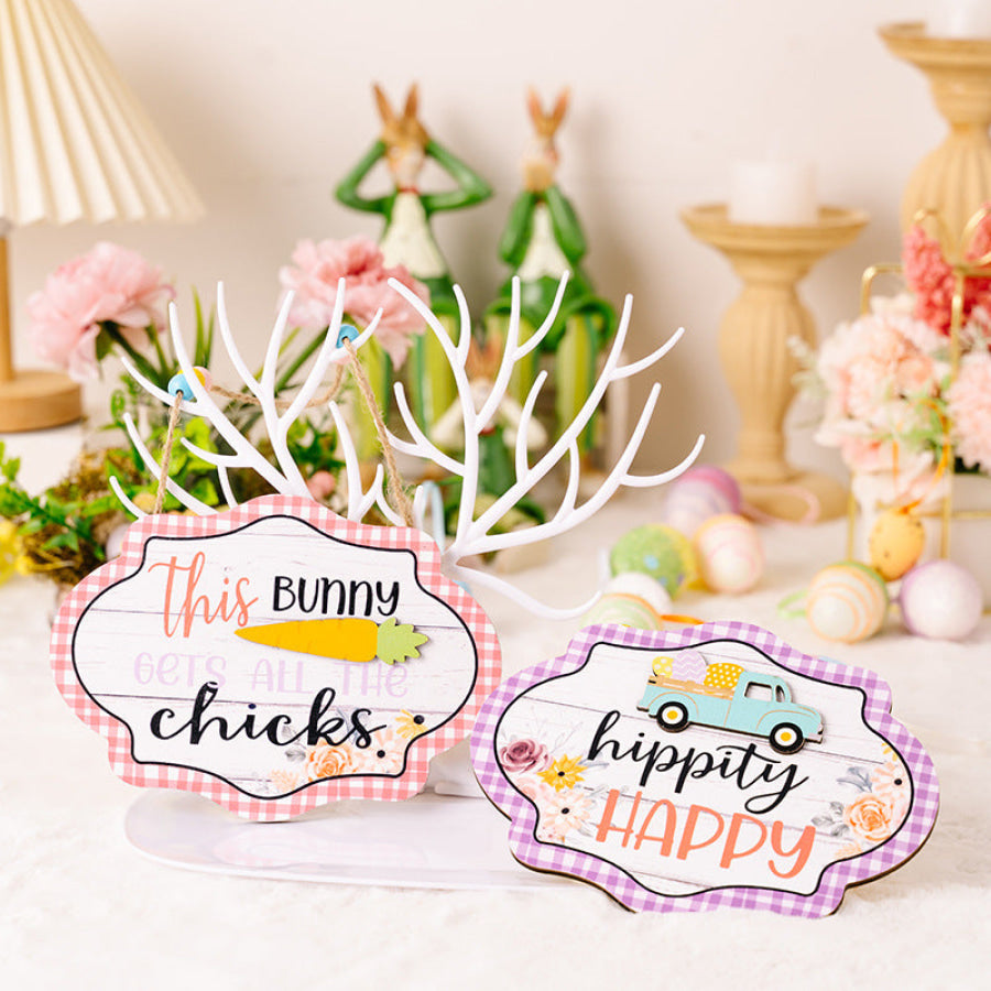 Easter Wooden Bead Hanging Widget Apparel and Accessories