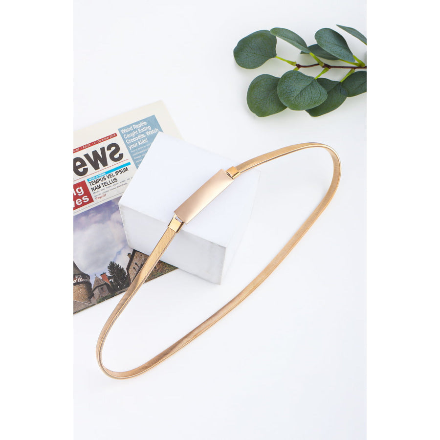 Elastic Iron Skinny Belt