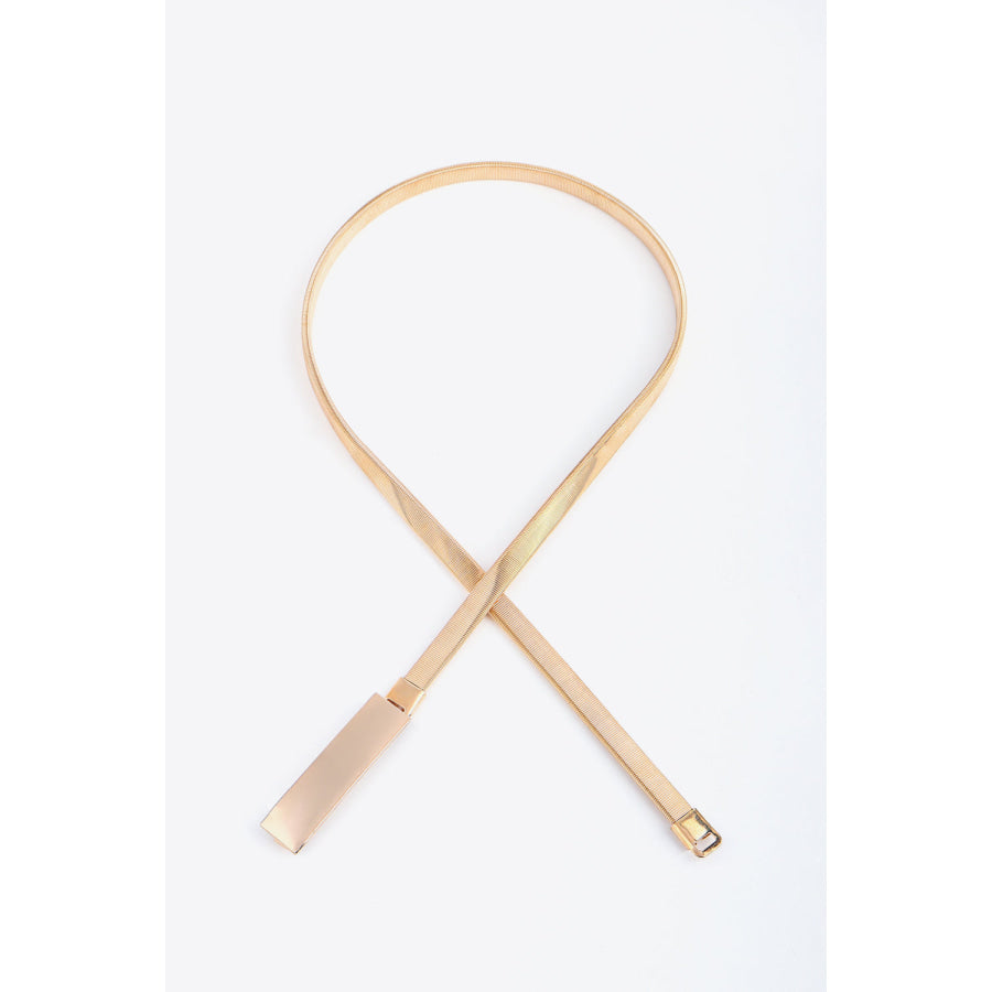 Elastic Iron Skinny Belt