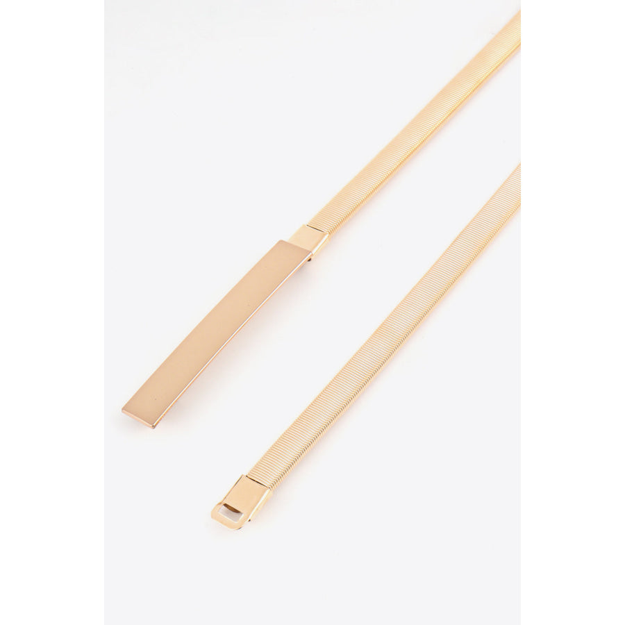 Elastic Iron Skinny Belt