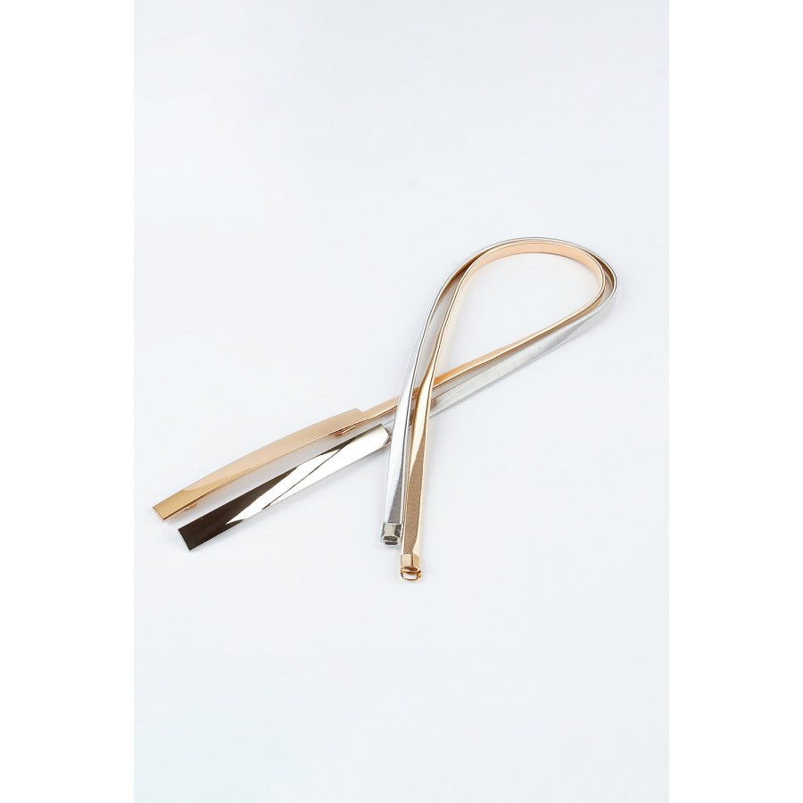 Elastic Iron Skinny Belt