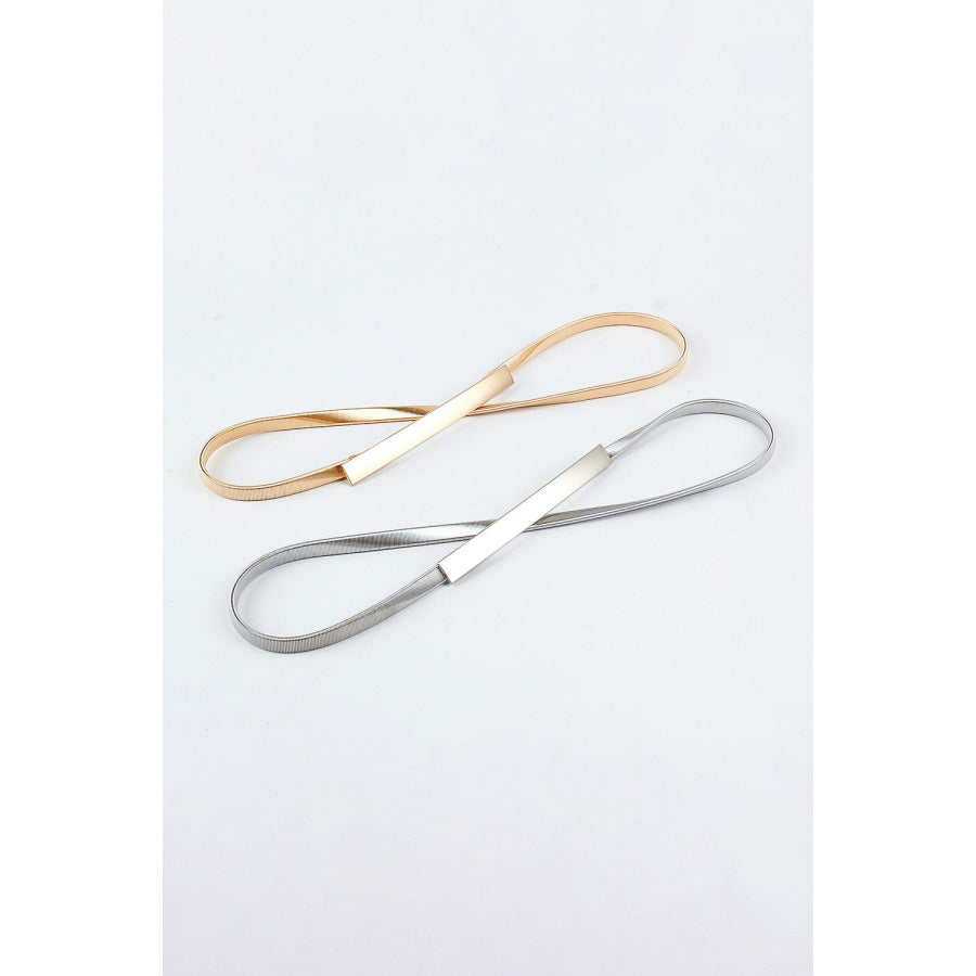 Elastic Iron Skinny Belt