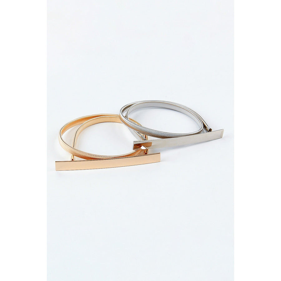 Elastic Iron Skinny Belt