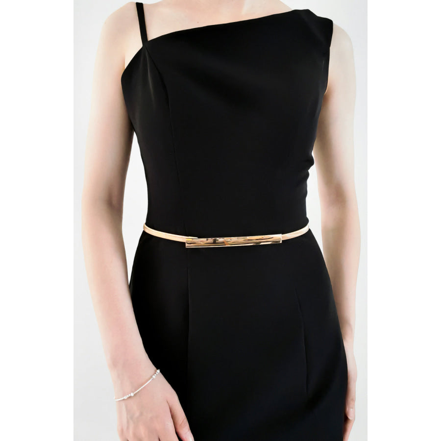 Elastic Iron Skinny Belt