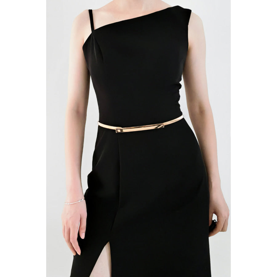 Elastic Iron Skinny Belt