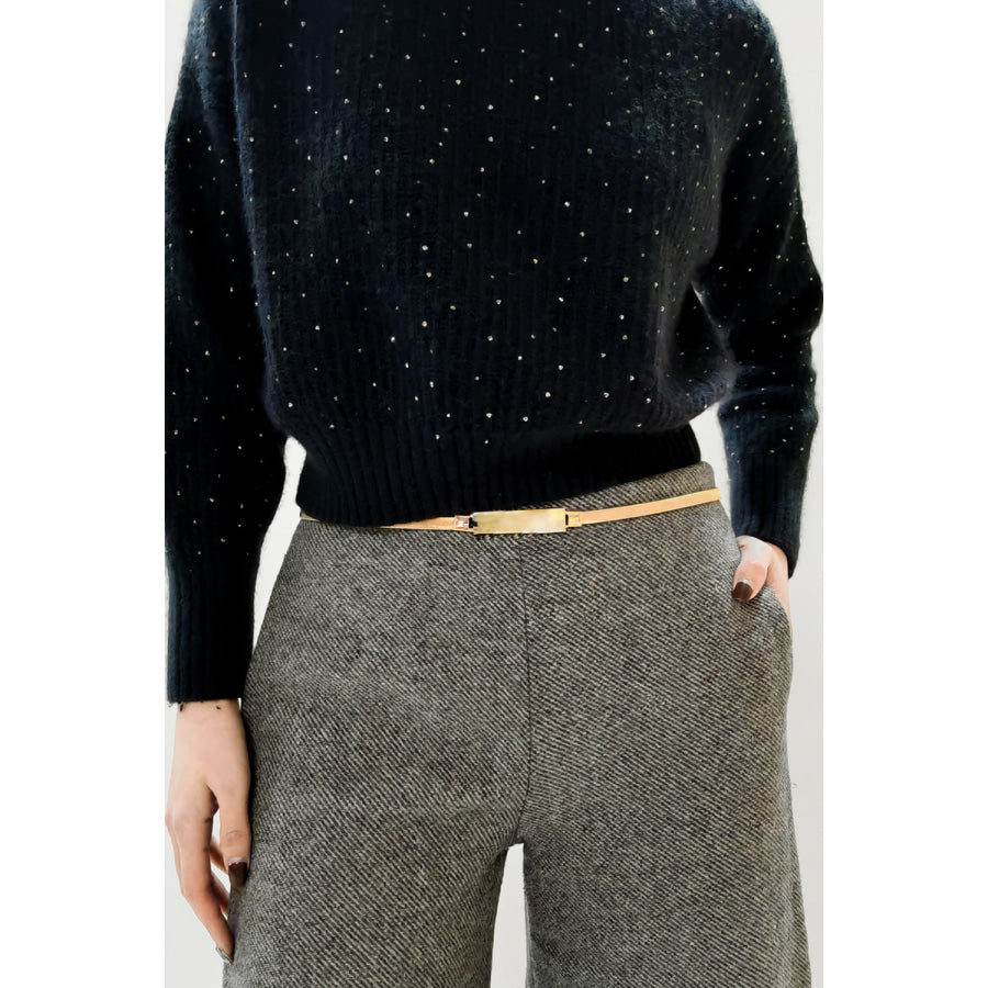 Elastic Iron Skinny Belt