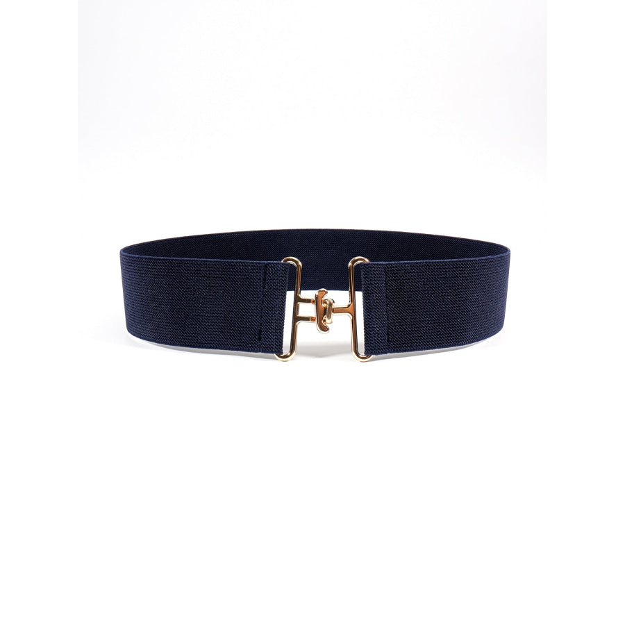 Elastic Wide Belt Dark Navy / One Size