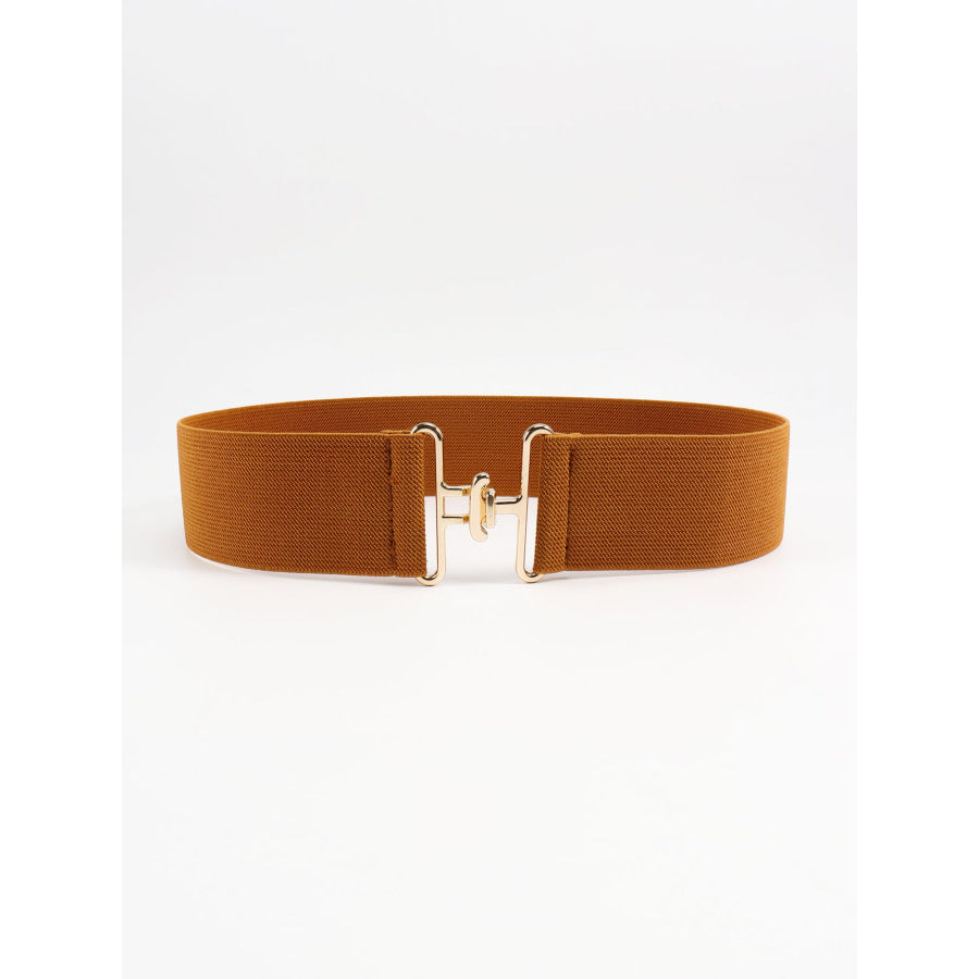 Elastic Wide Belt Ochre / One Size