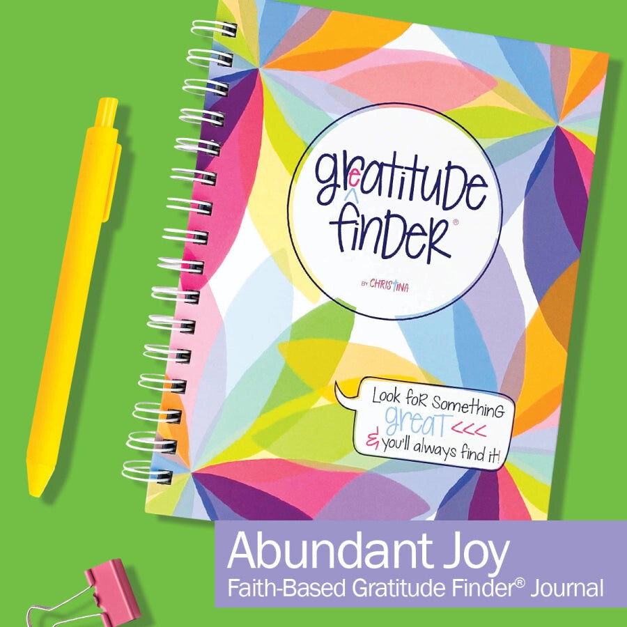 Faith-Based Gratitude Finder® Journals by Christina Abundant Joy Gratitude