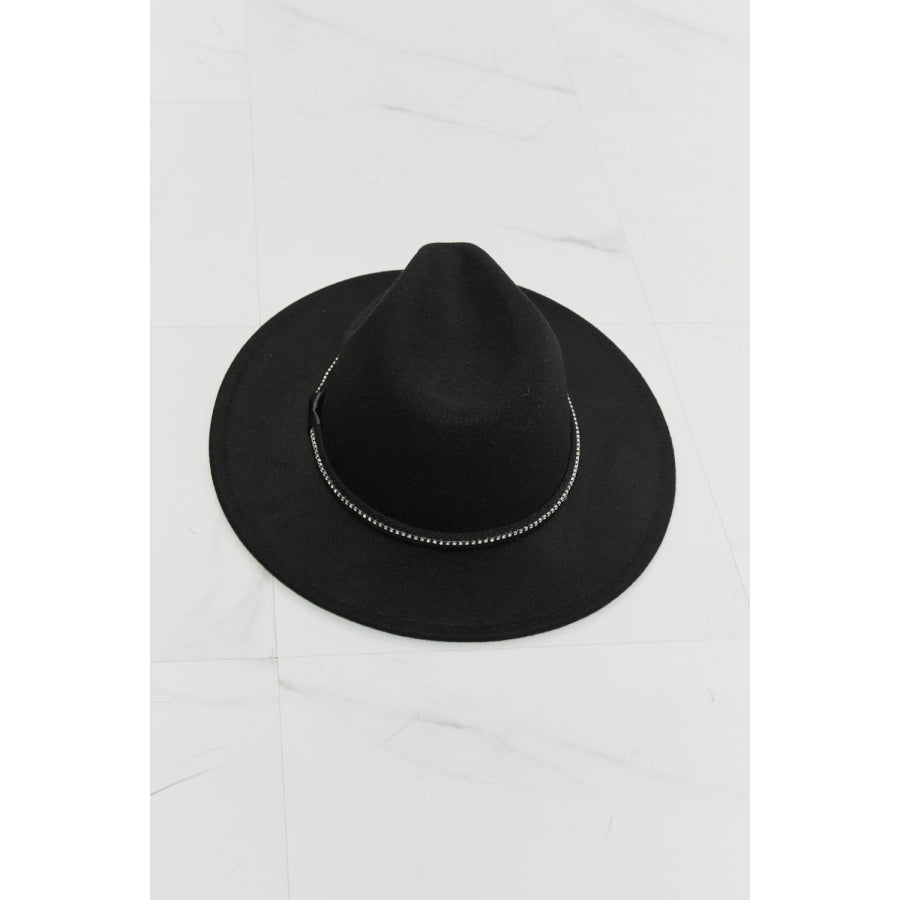 Fame Bring It Back Fedora Hat Black / One Size