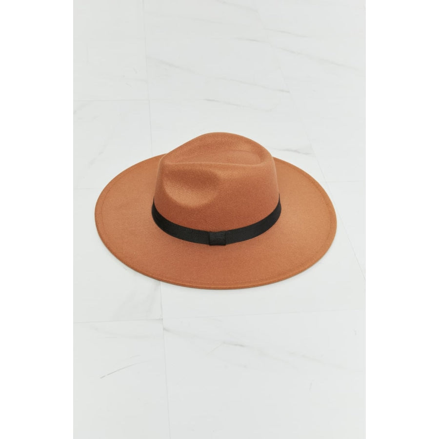 Fame Enjoy The Simple Things Fedora Hat Tan / One Size