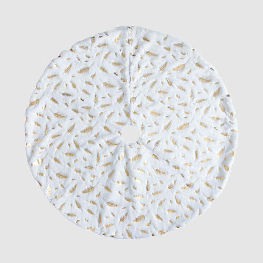 Feather Christmas Tree Skirt Style A / One Size Clothing