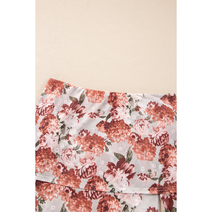 Floral Off-Shoulder Long Sleeve Bodysuit Apparel and Accessories