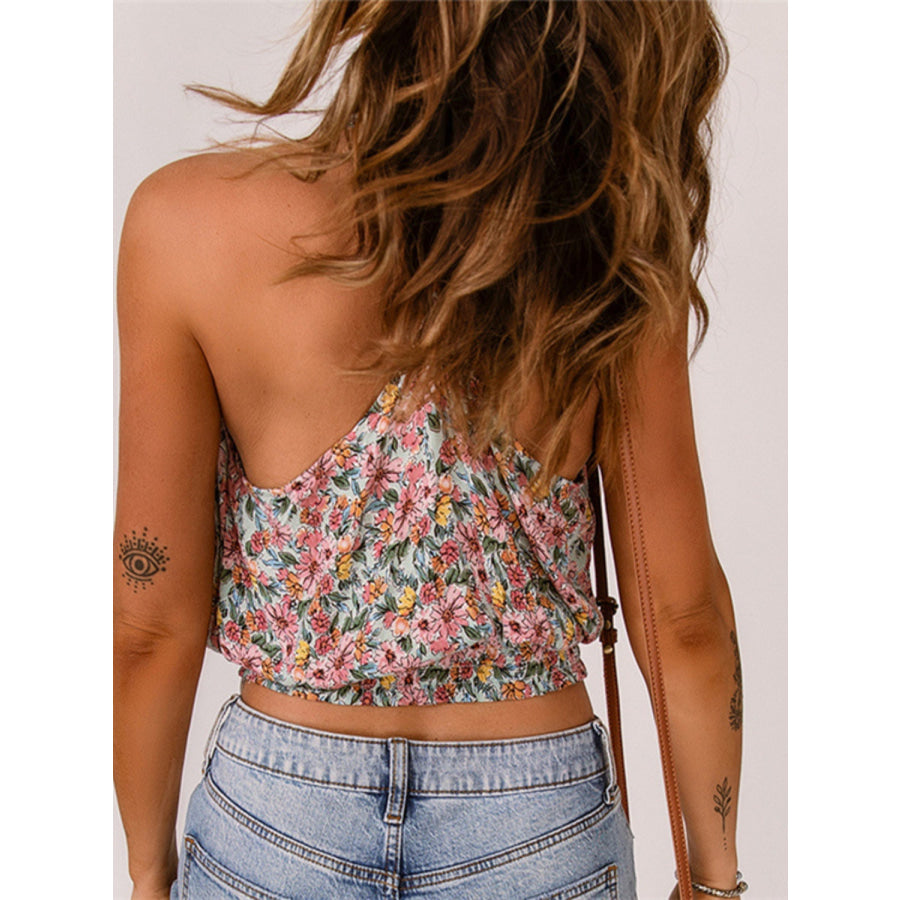 Floral Surplice Cami Floral / S Apparel and Accessories