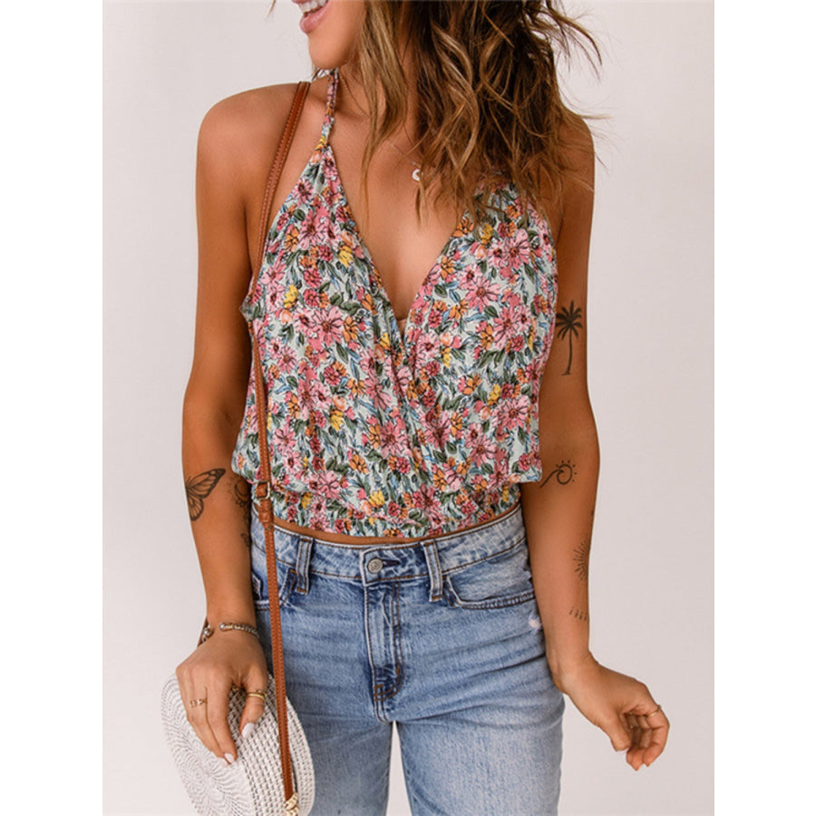 Floral Surplice Cami Apparel and Accessories