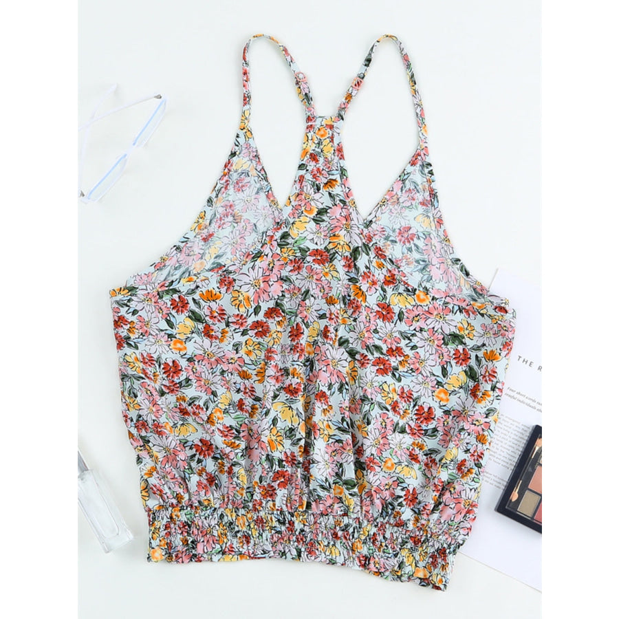 Floral Surplice Cami Apparel and Accessories