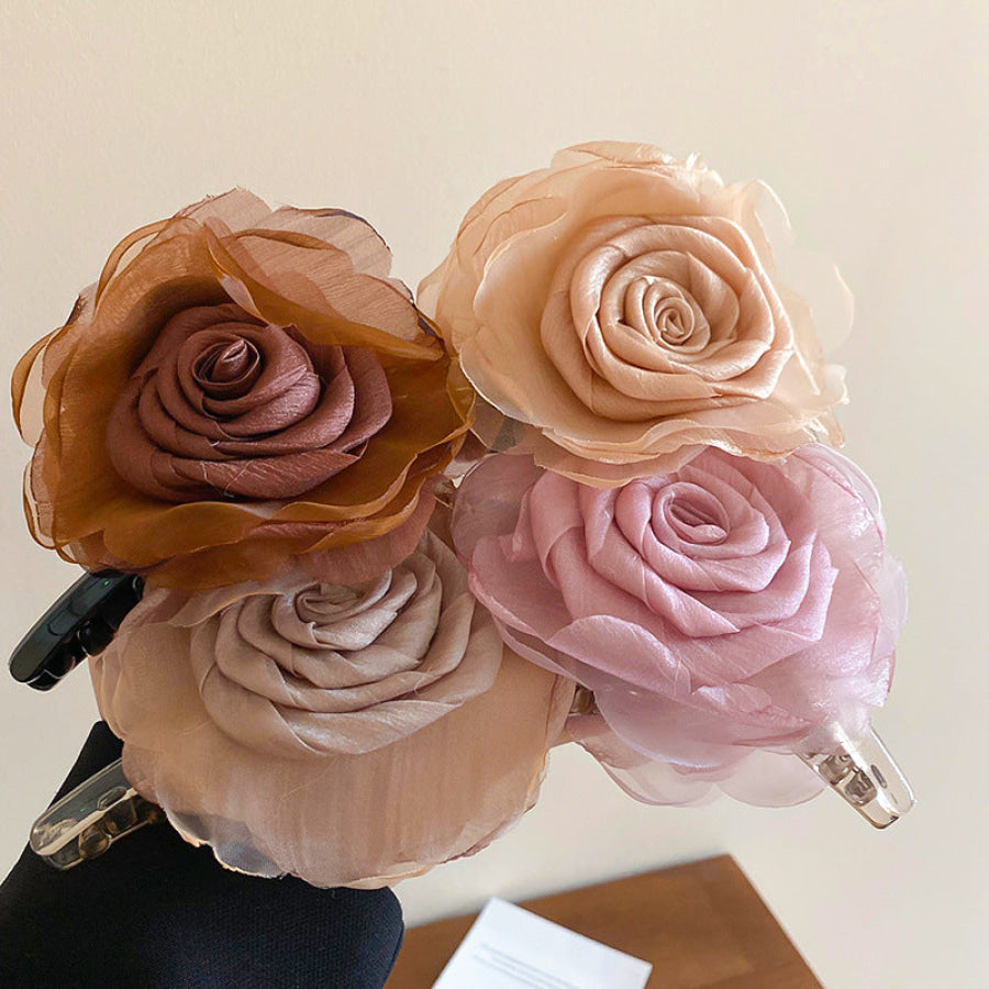 Flower Acrylic Hair Claw Clip Apparel and Accessories